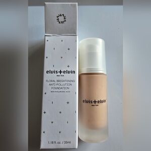 elvis+elvin Floral Brightening Anti-Pollution Foundation Shade R40 New In Box